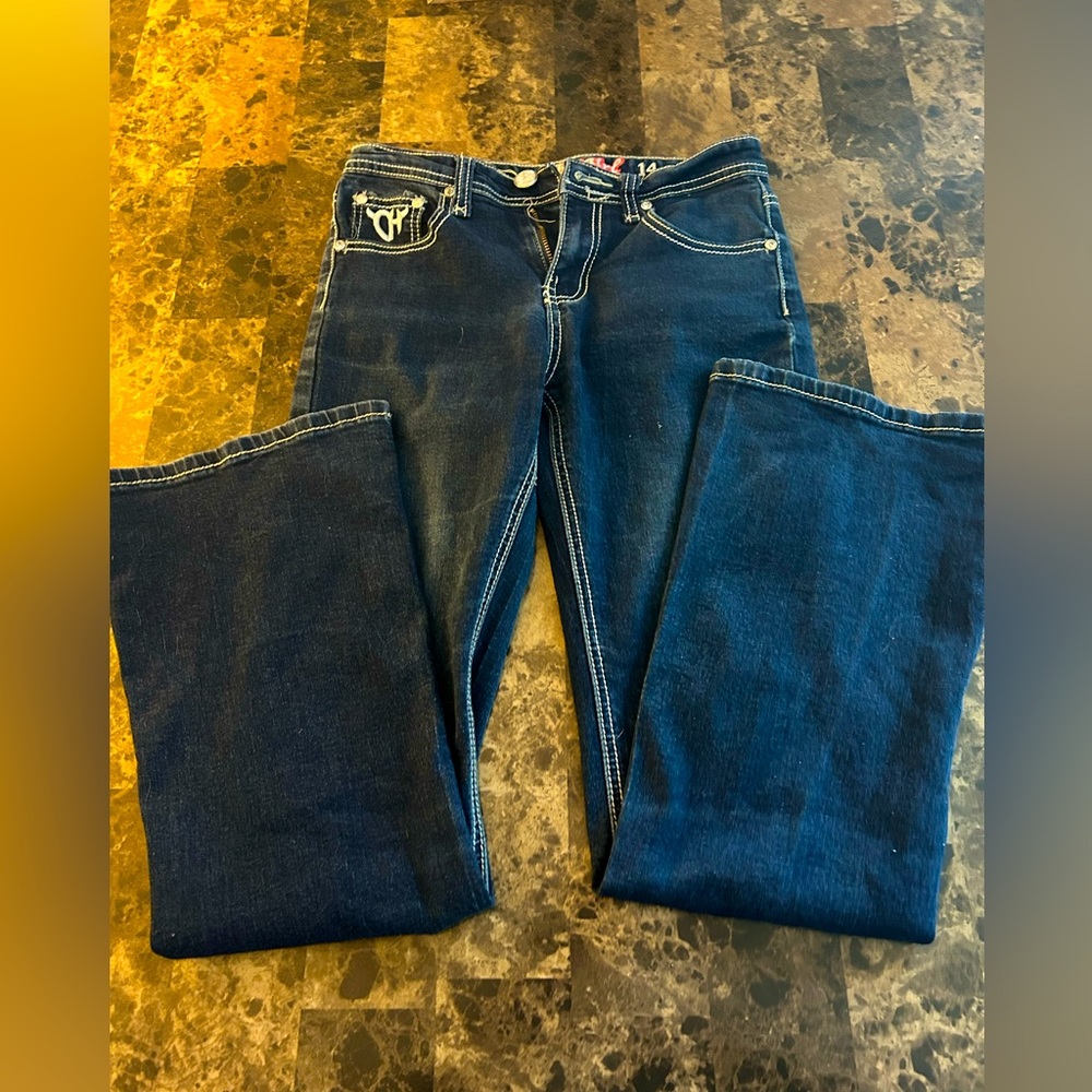 Cowgirl Hardware Boot Cut Jeans Size 14 Junior